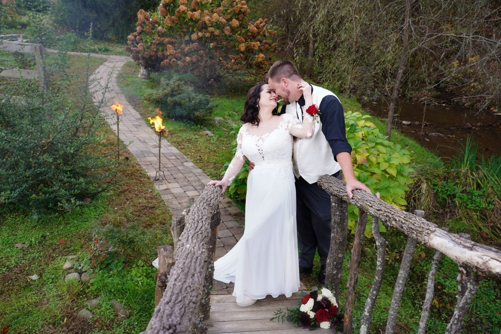 Luxury Elopement Wedding Portrait on the Bridge