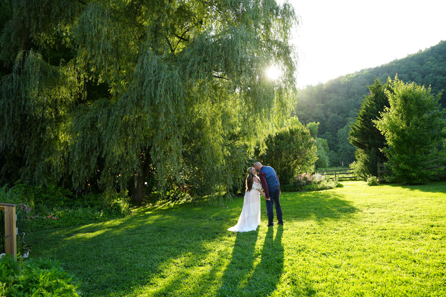 Wedding Couple Honeysuckle Hills Sunset
